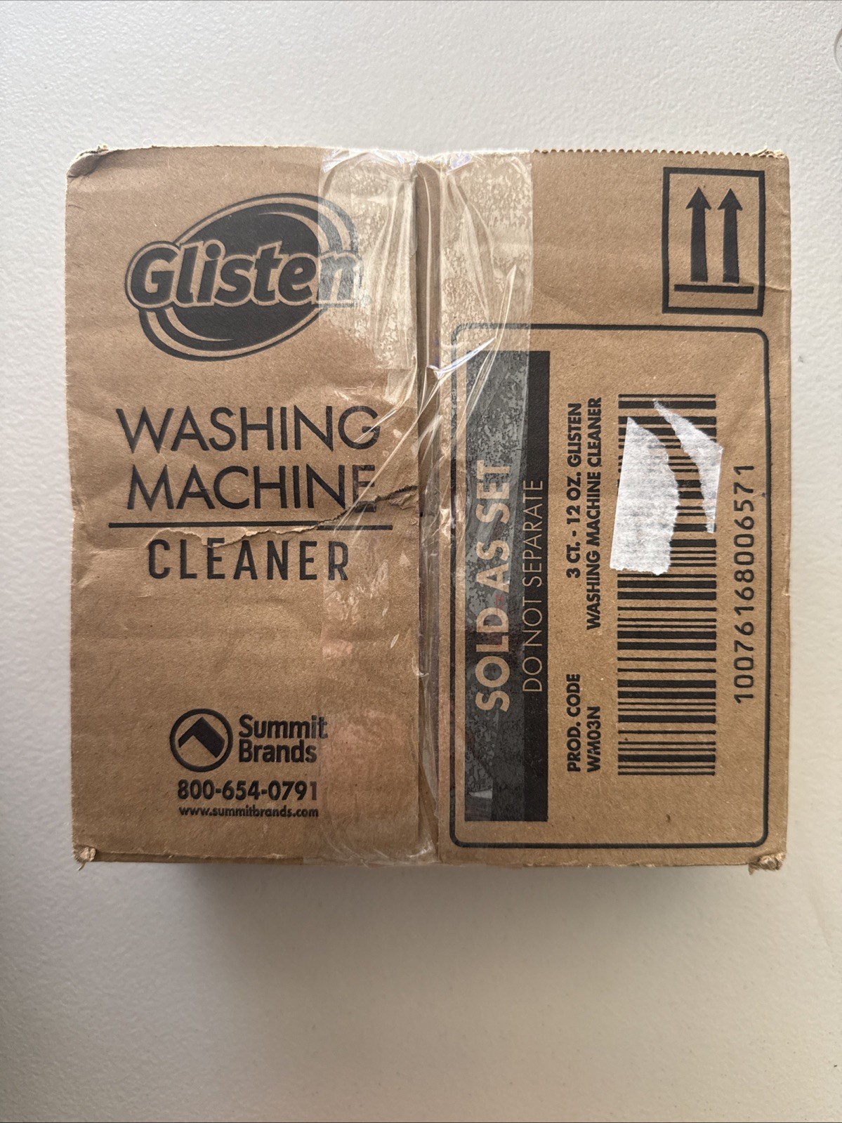 3-Pack Glisten Washing Machine Cleaner Helps Remove Odor Buildup Limescale 12oz