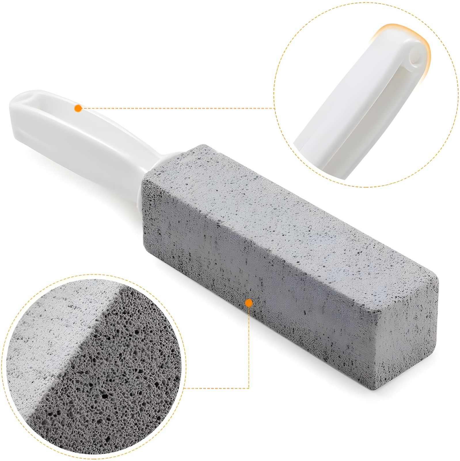 Bexter 2-Pack Value Toilet Bowl Pumice Cleaner with Handle – Removes Hard Wat…