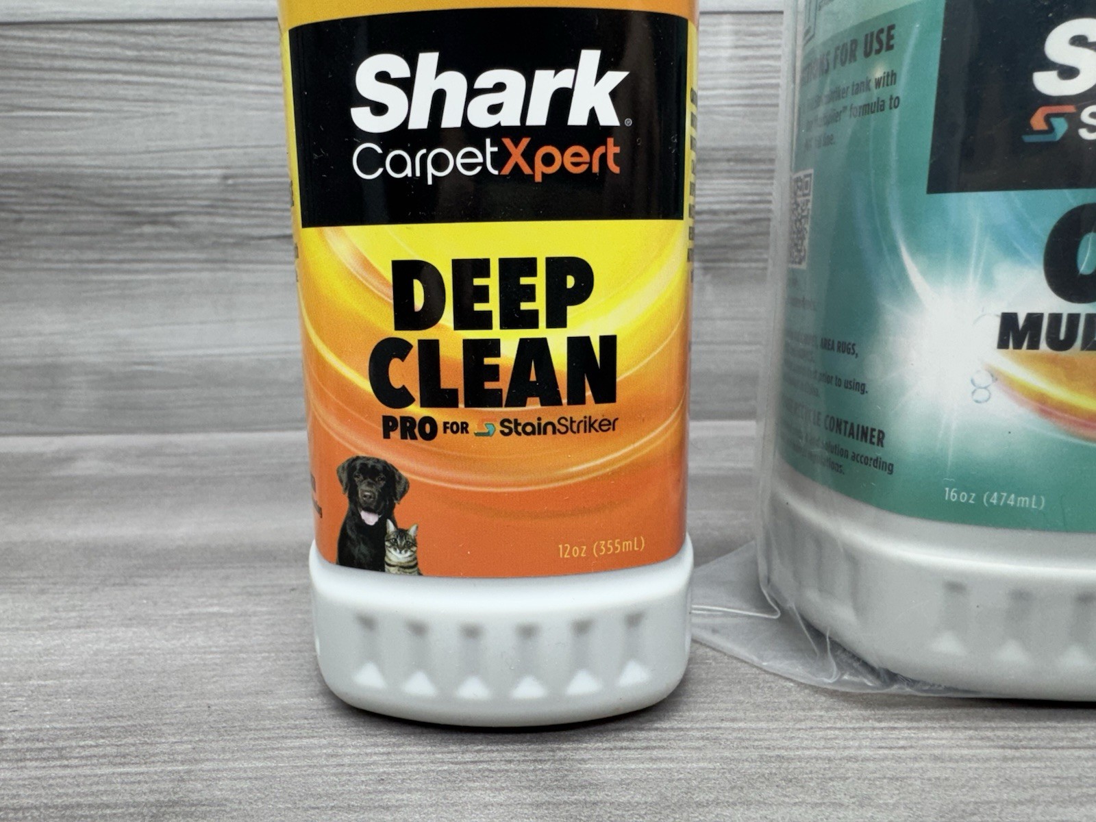 Shark Carpet Xpert Deep Clean Pro 12 oz & 2 Oxy Multiplier 16 oz Stain Striker