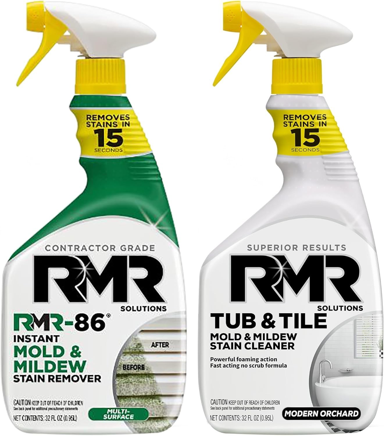 Rapid Stain Removal Spray Kit 2 Bottles 950ml Indoor Outdoor Cleaning Solution