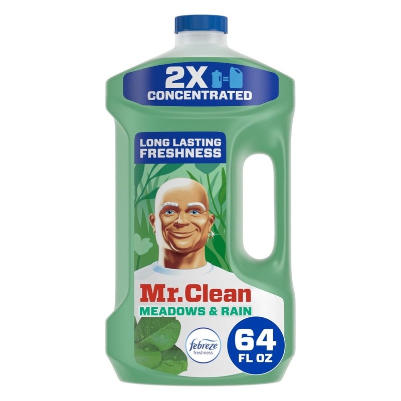 2X Concentrated Multi Surface Cleaner All Purpose Fresh Meadows Rain Scent 64oz