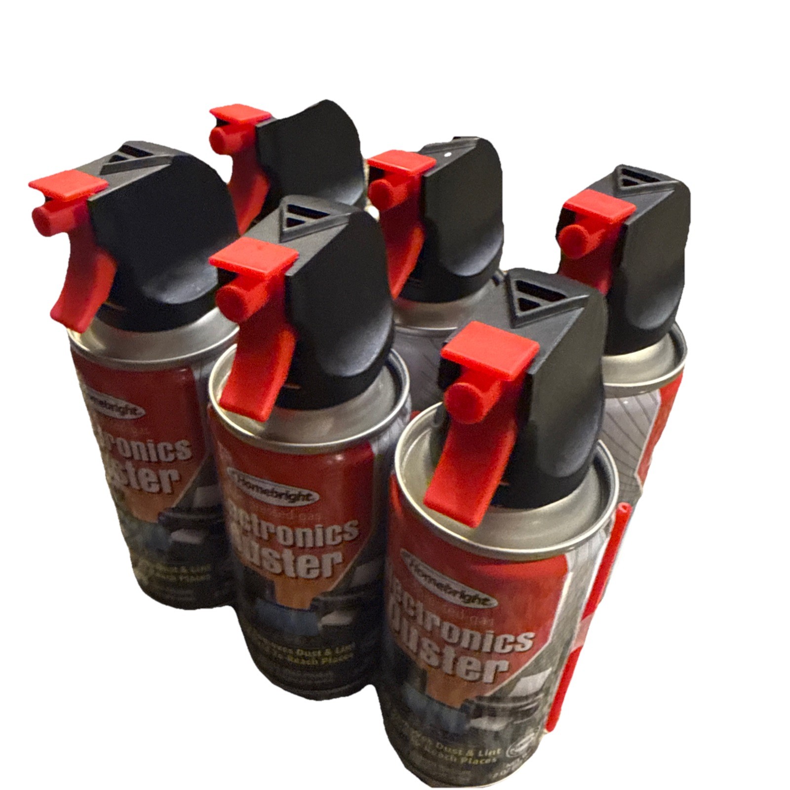 6 Air Duster Cans Spray Electronics 2 oz Computer Keyboard Particle Remover Comp