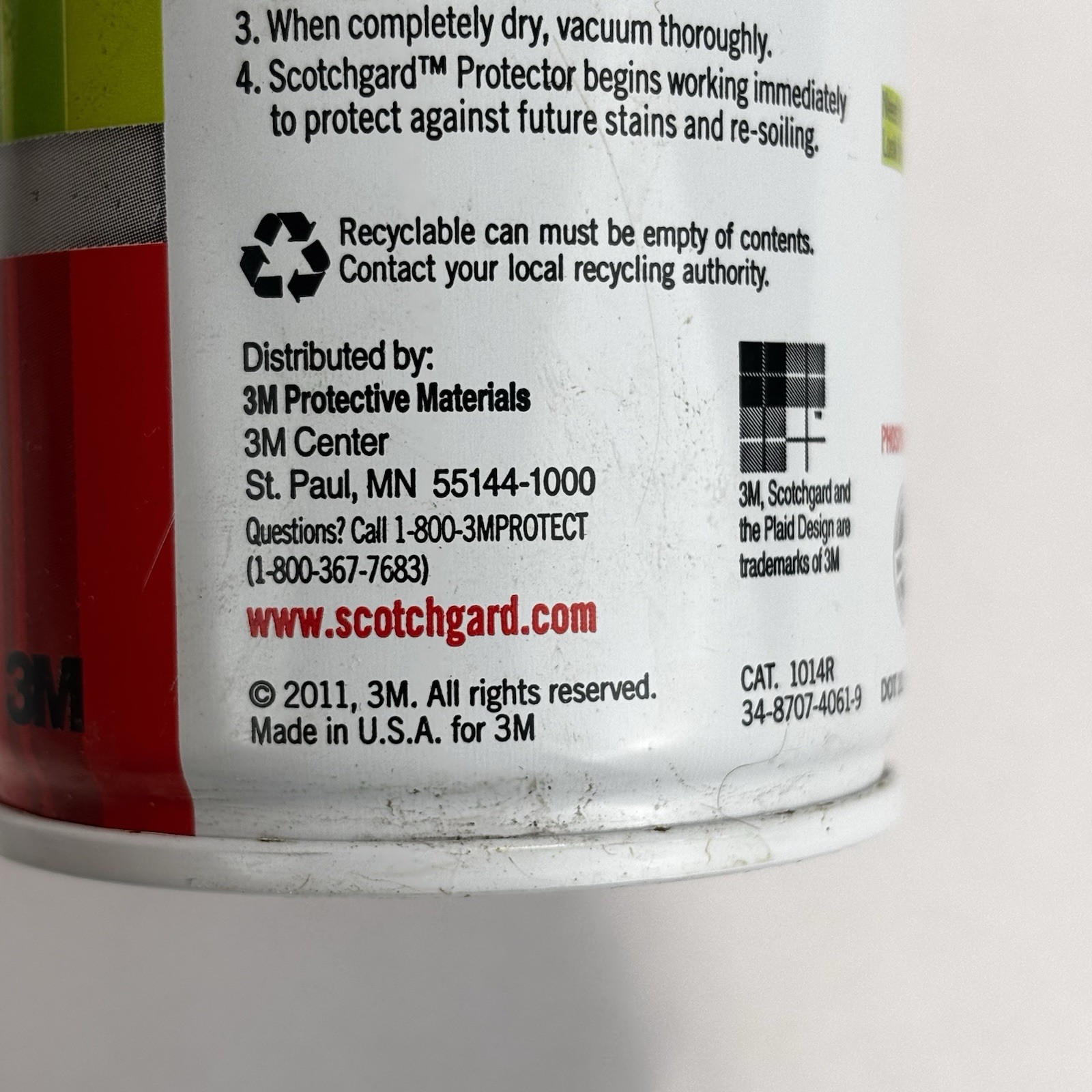 Scotchgard 3M Fabric And Upholstery Cleaner 14 oz New Old Stock 2011