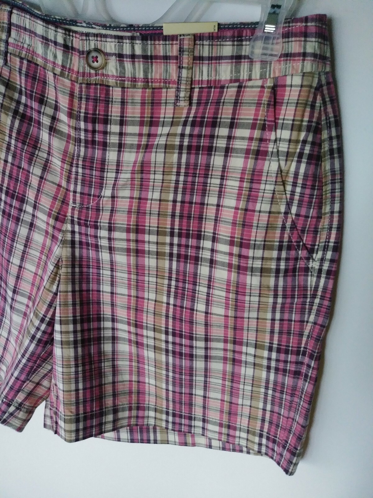 BASS HERITAGE FUCHSIA FLOW SHORT PANTS SIZE 8 SHORT 100% COTTON NWT RETAIL$58.00
