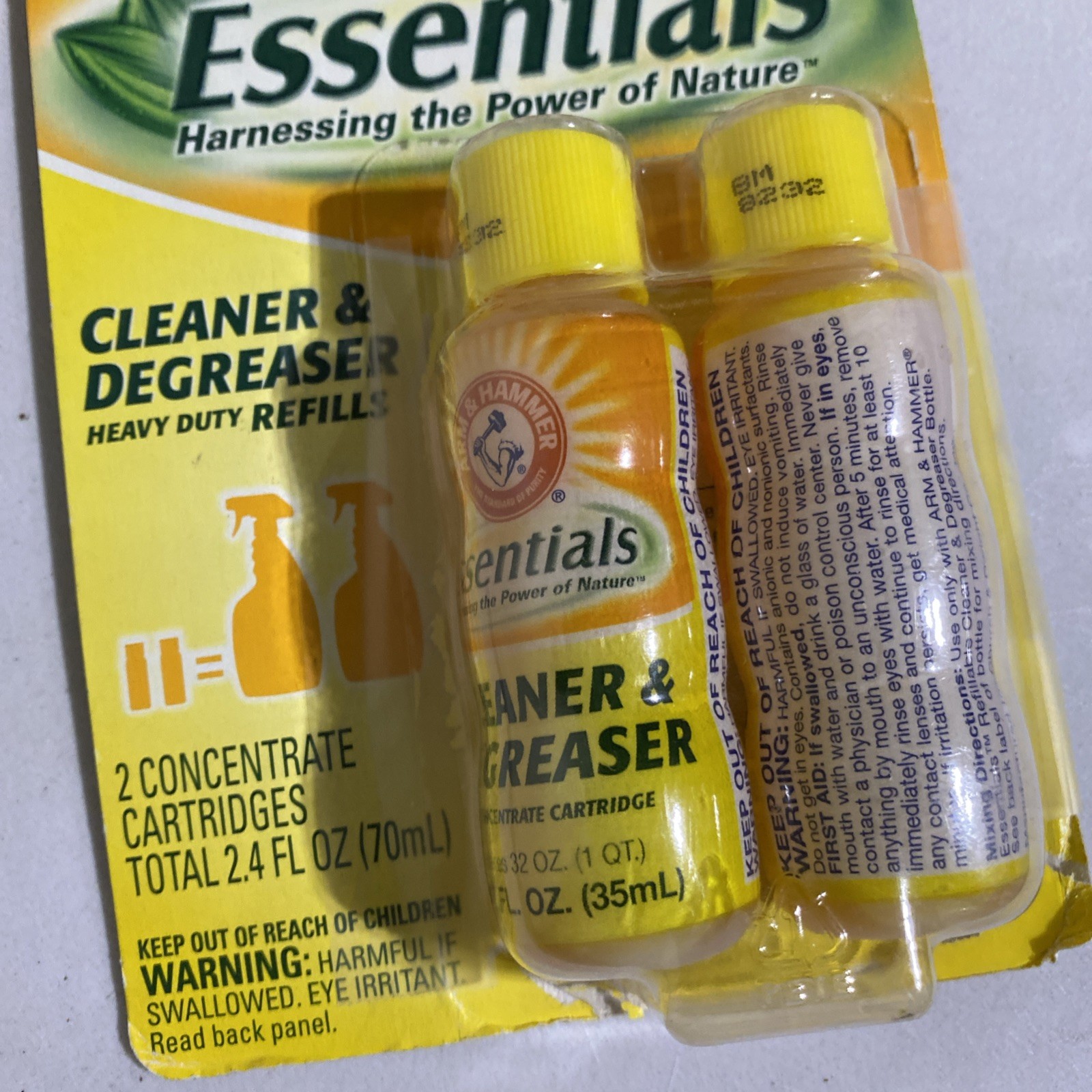 Arm & Hammer ESSENTIALS Cleaner & Degreaser REFILL X2 Concentrate Discontinued