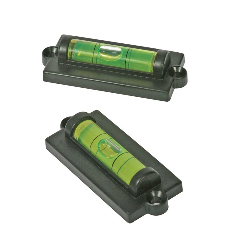 Camco 25523 Black Plastic Vial Level for RV (Pack of 6)