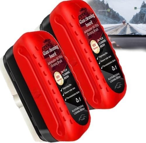 2× Automotive Oil Film Cleaning Brush Glass Board Car Windshield Cleaning Brush