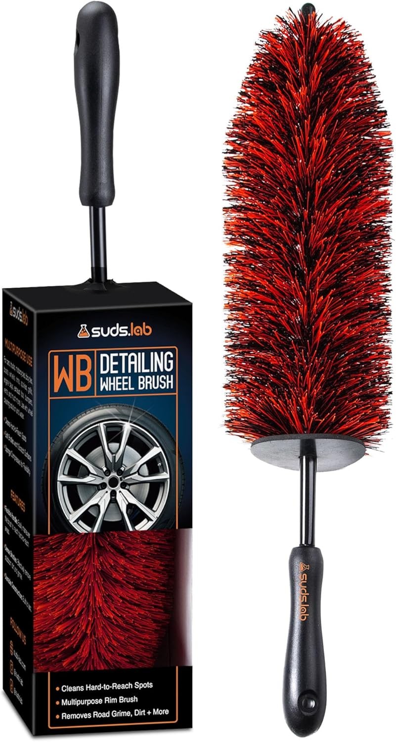 Suds Lab WB Premium Detailing Wheel Brush for All Vehicle Types – 17.7″ Ultra…
