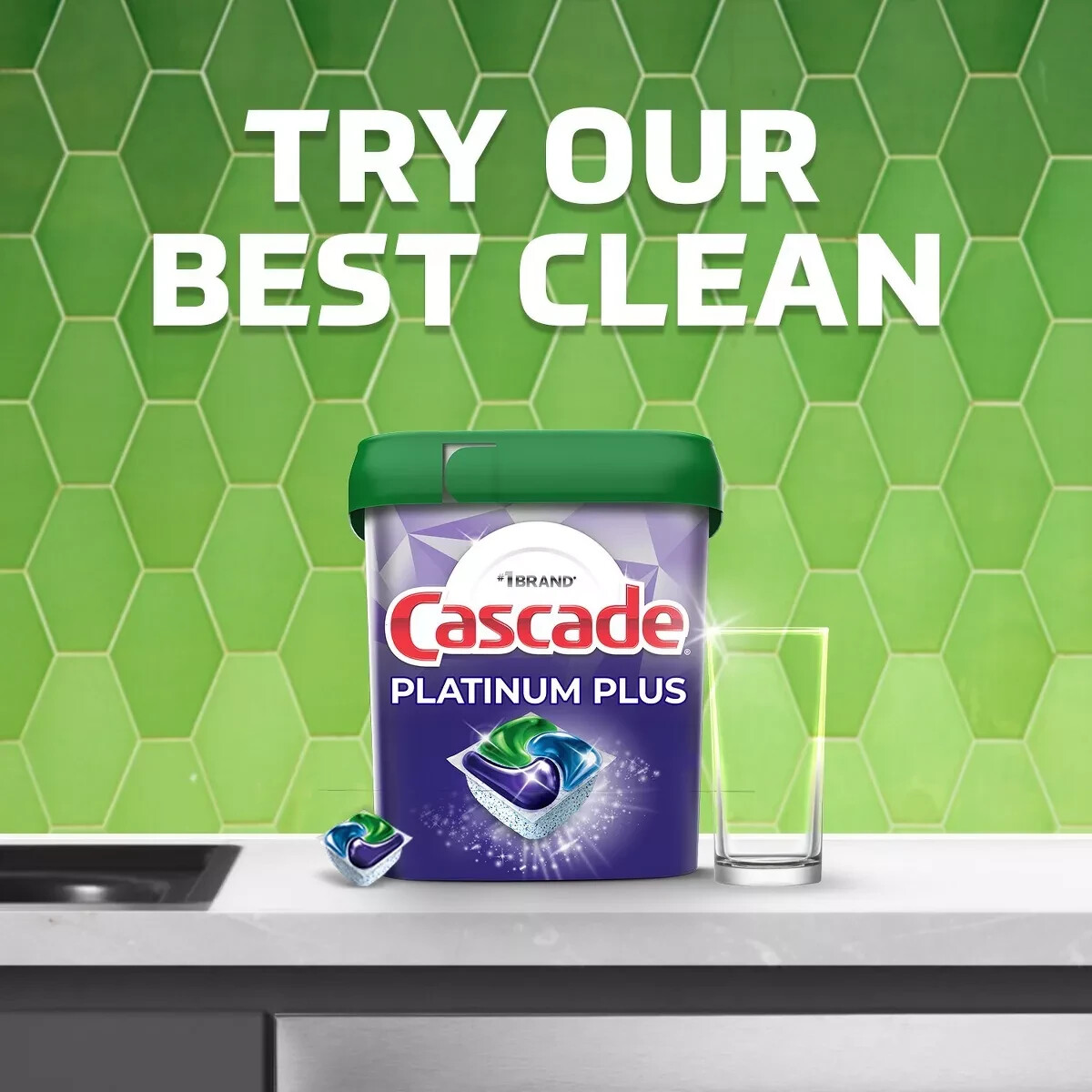 Cascade Fresh Platinum Plus Action Pacs Dishwasher Detergents 28pacs