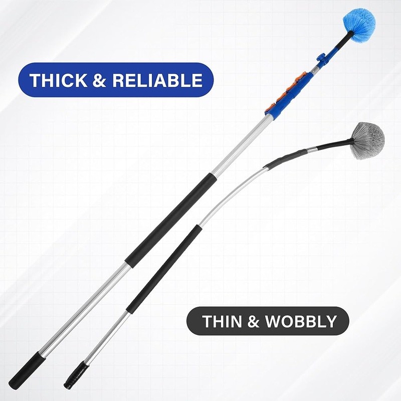 Adjustable Telescopic Extension Pole Painting Cleaning Dusting Light Bulb Reach