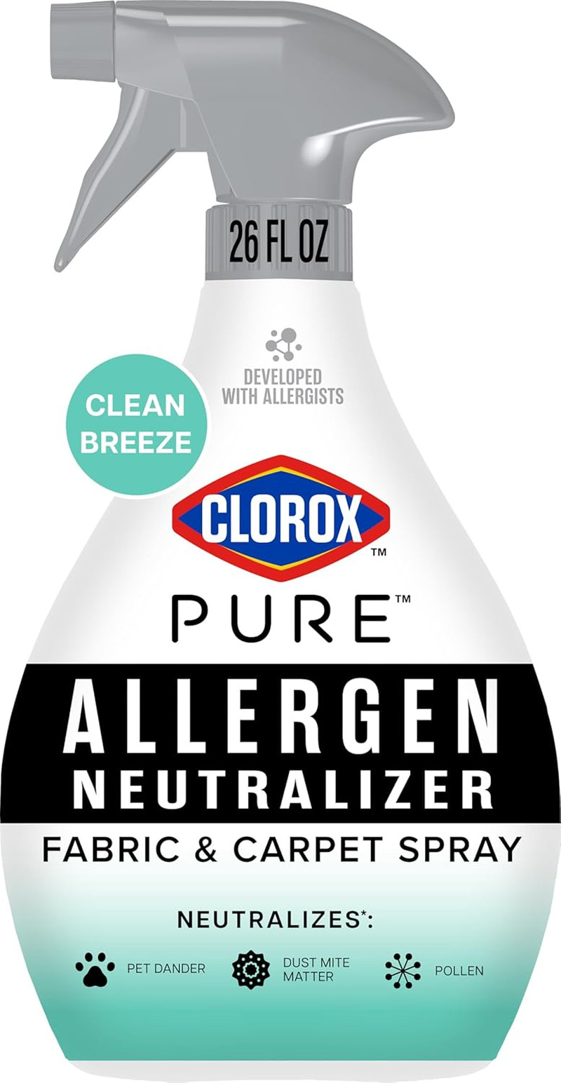 PURE Allergen Neutralizer Fabric and Carpet Spray, Clean Breeze, 26 Fluid Ounces