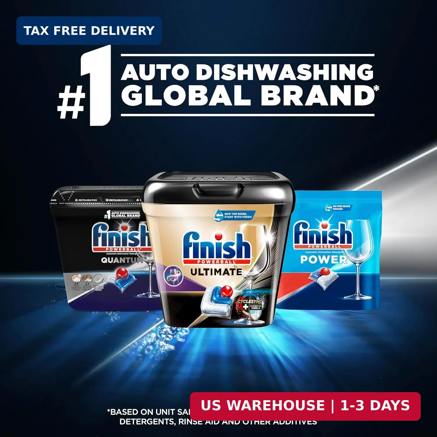 Finish Quantum Dishwasher Pods, No Pre-Rinse Dishwasher Detergent Soap Removes 2