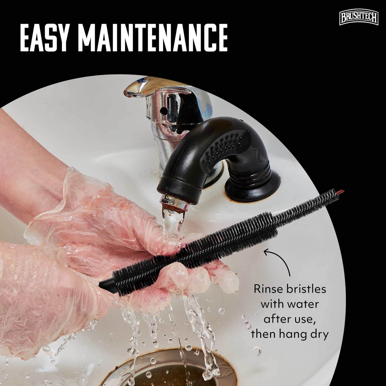 – Refrigerator Coil Cleaning Brush – Black