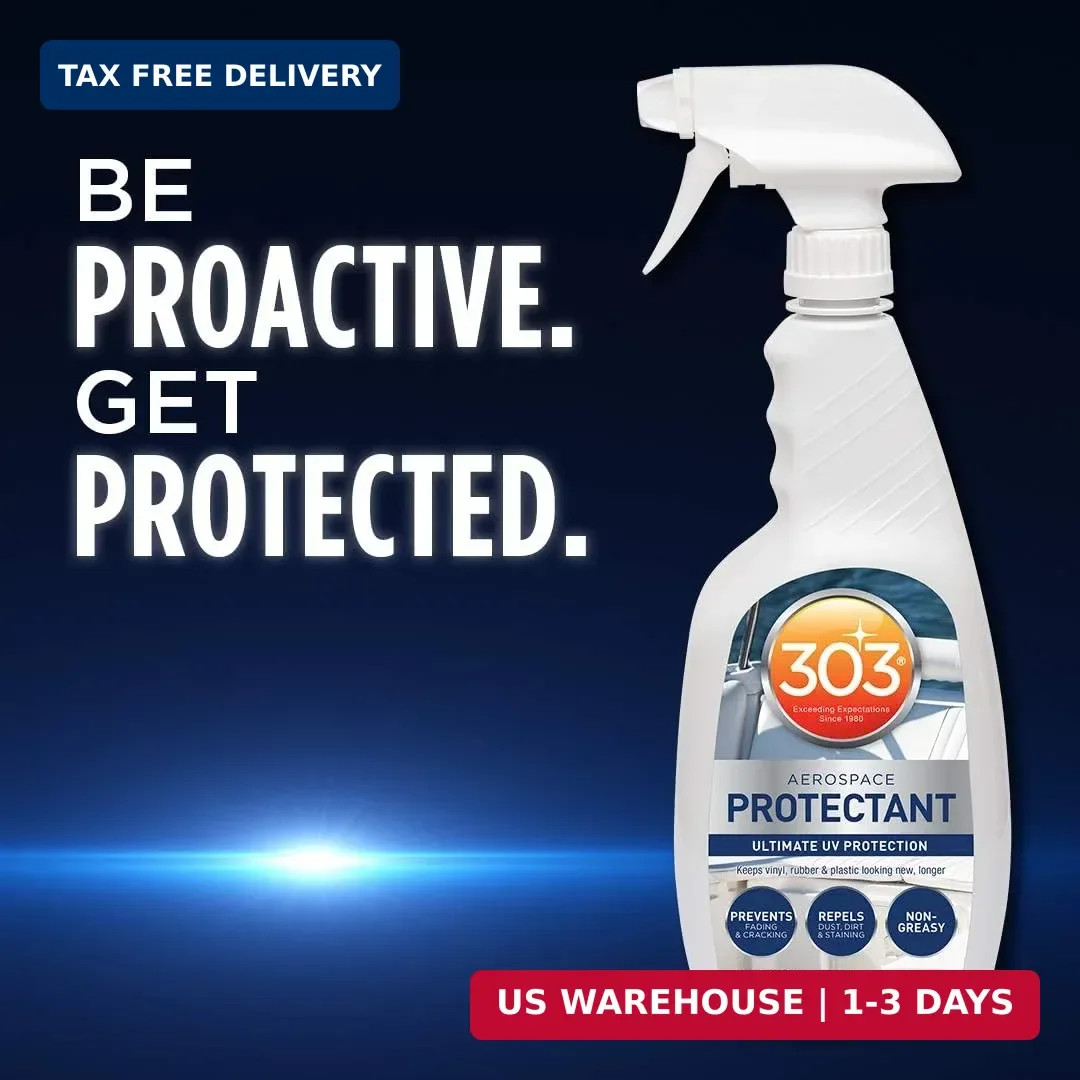 303 Products Marine Aerospace Protectant Spray, UV Protection for Boat Vinyl & S