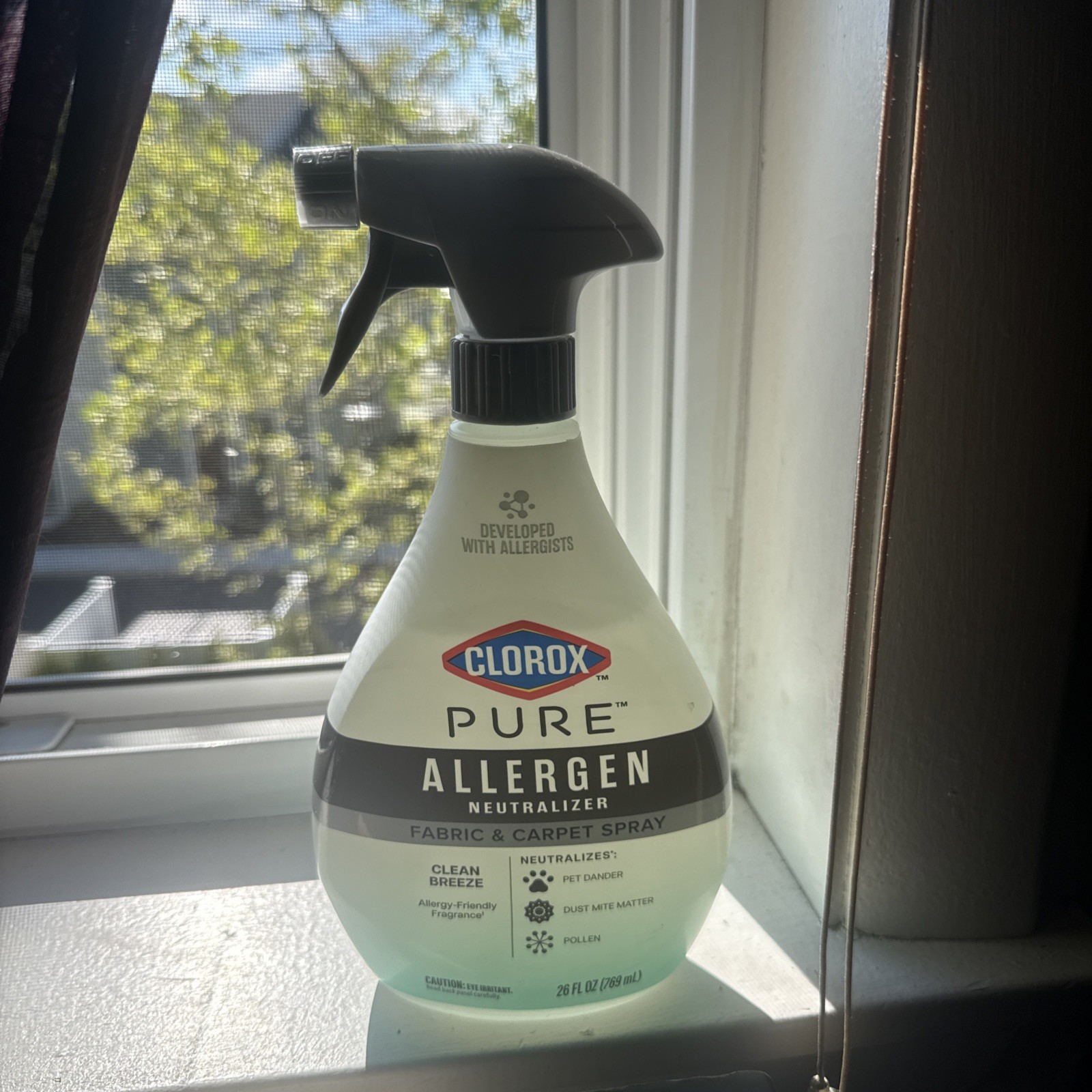 PURE Allergen Neutralizer Fabric and Carpet Spray, Clean Breeze, 26 Fluid Ounces