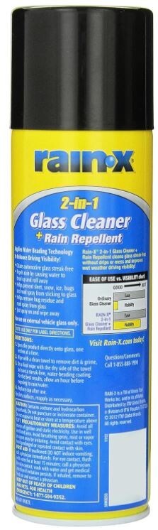 Rain-X 5080233 2-In-1 Glass Cleaner Plus Rain Repellent, 18 Ounce , BLUE