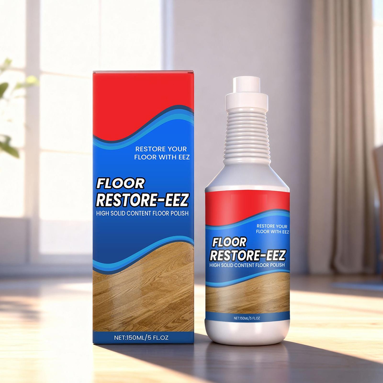 300ml Clean-Eez Floor Restorer & Polish Revitalize, Protect, Shine Wood/Laminate