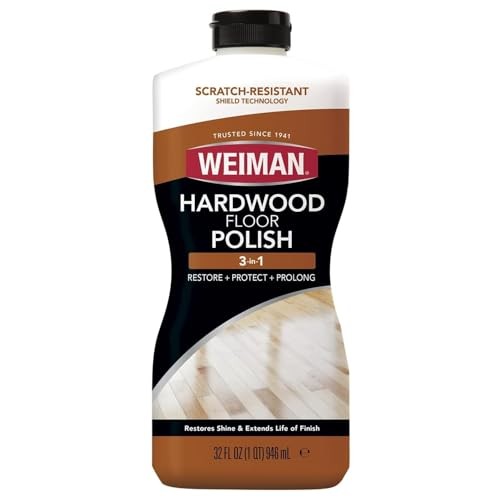 Weiman Hardwood Floor Polish – 32 Ounce – High-Traffic Hardwood