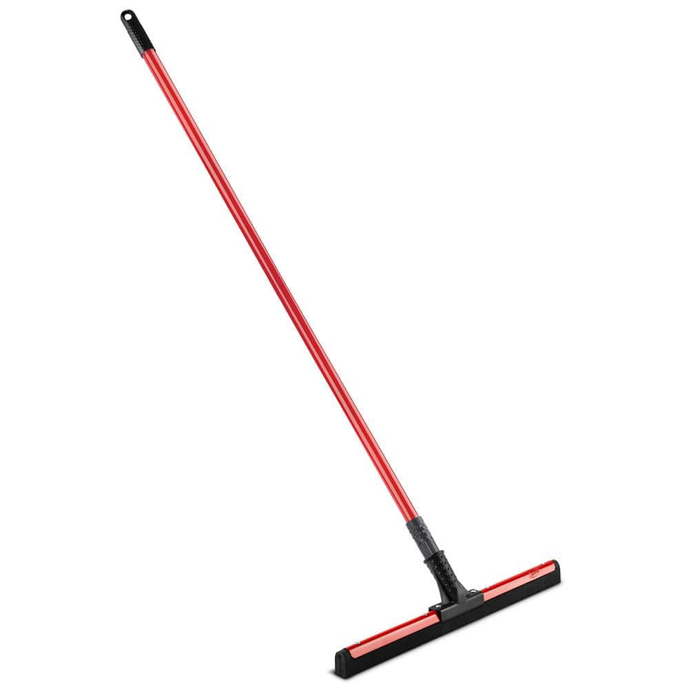 18 in. Flex Foam Blade Floor Squeegee with 52 Handle Steel Straight Durable New