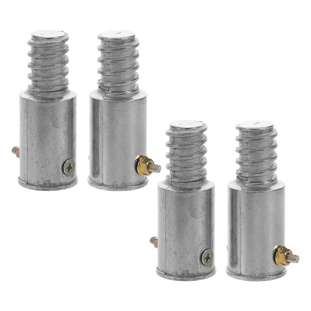 2 Set Extension Poles Repairing Part Aluminum Alloy Handle Adapter