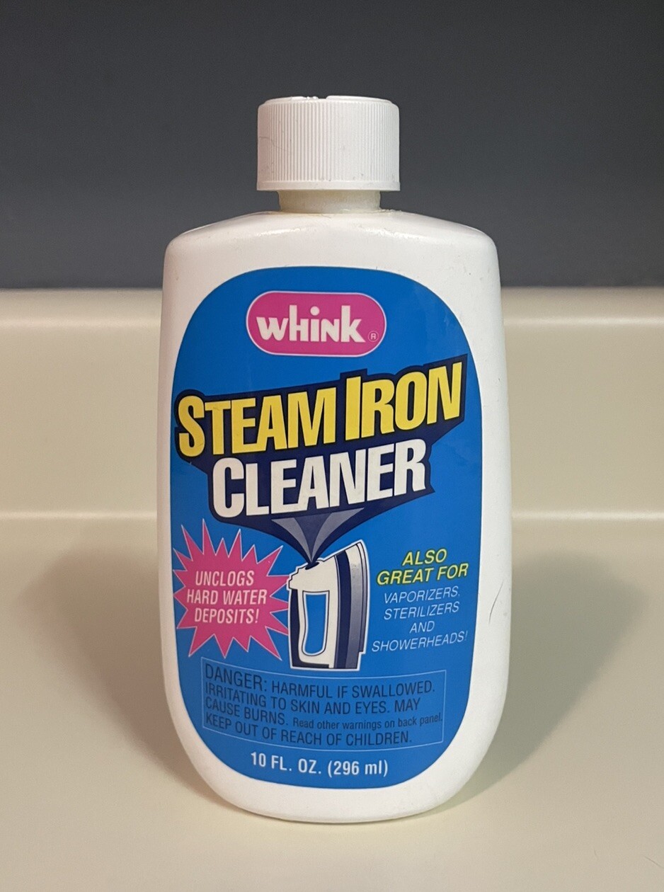 Whink Steam Iron Cleaner 10 oz Unclogs Hard Water Deposits Discontinued Full