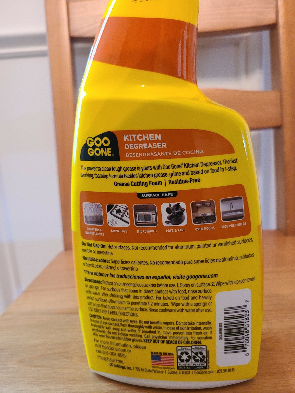 GOO GONE – Kitchen Range Stove Top DEGREASER Grime Foaming Cleaner 28oz New!