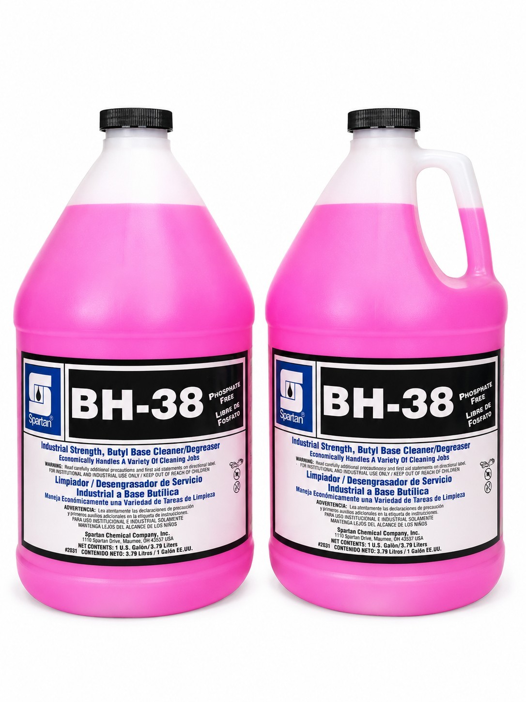 Spartan BH-38 Industrial Strength Butyl Base Cleaner Degreaser 1 Gallon Lot of 2