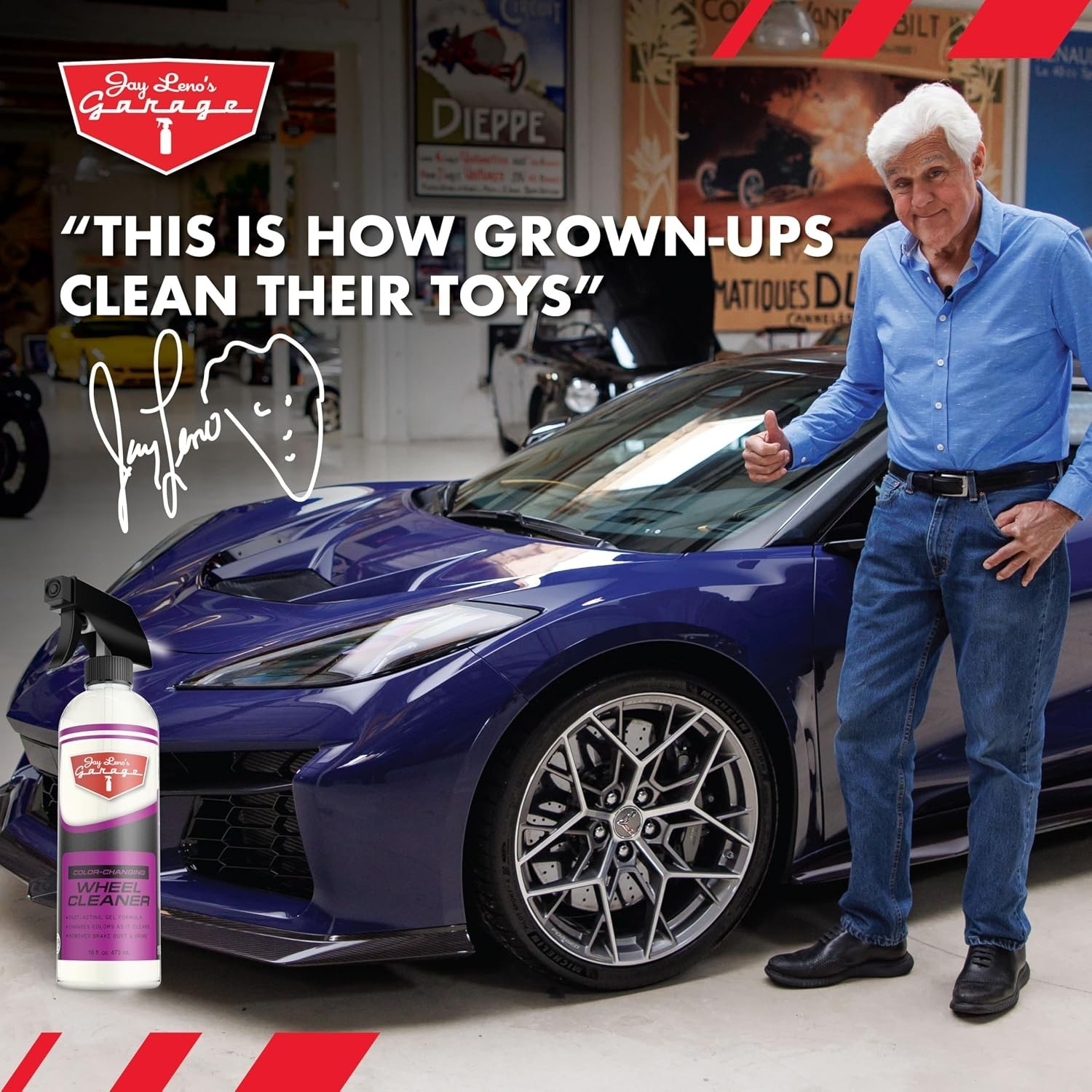Jay Leno’s Garage Wheel Cleaner – Cleaner and Heavy Duty Dust Remover (Pack of 2