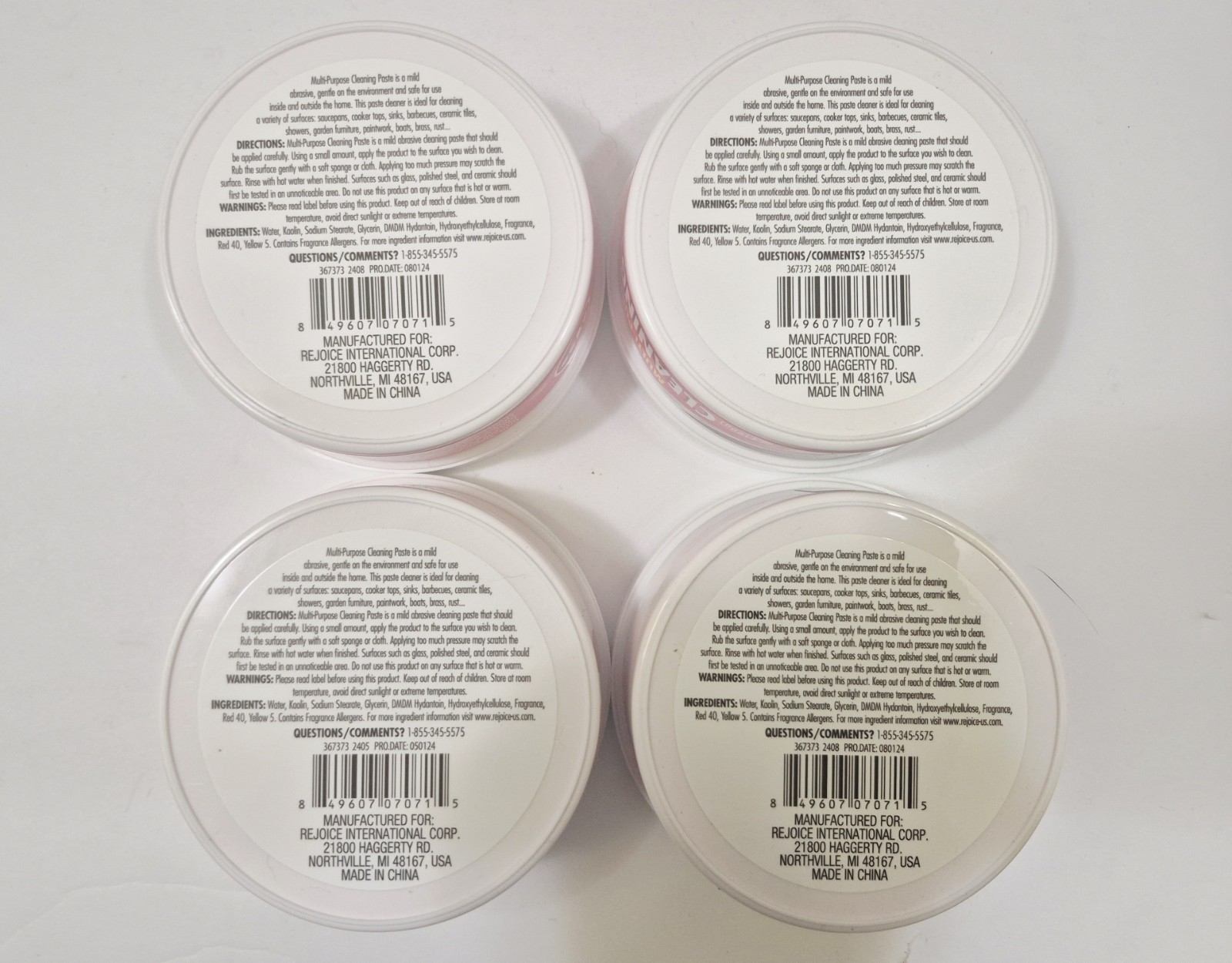 Multi-Purpose Cleaning Paste Home Kitchen Bathroom Laundry Supplies 7oz (4 Pack)