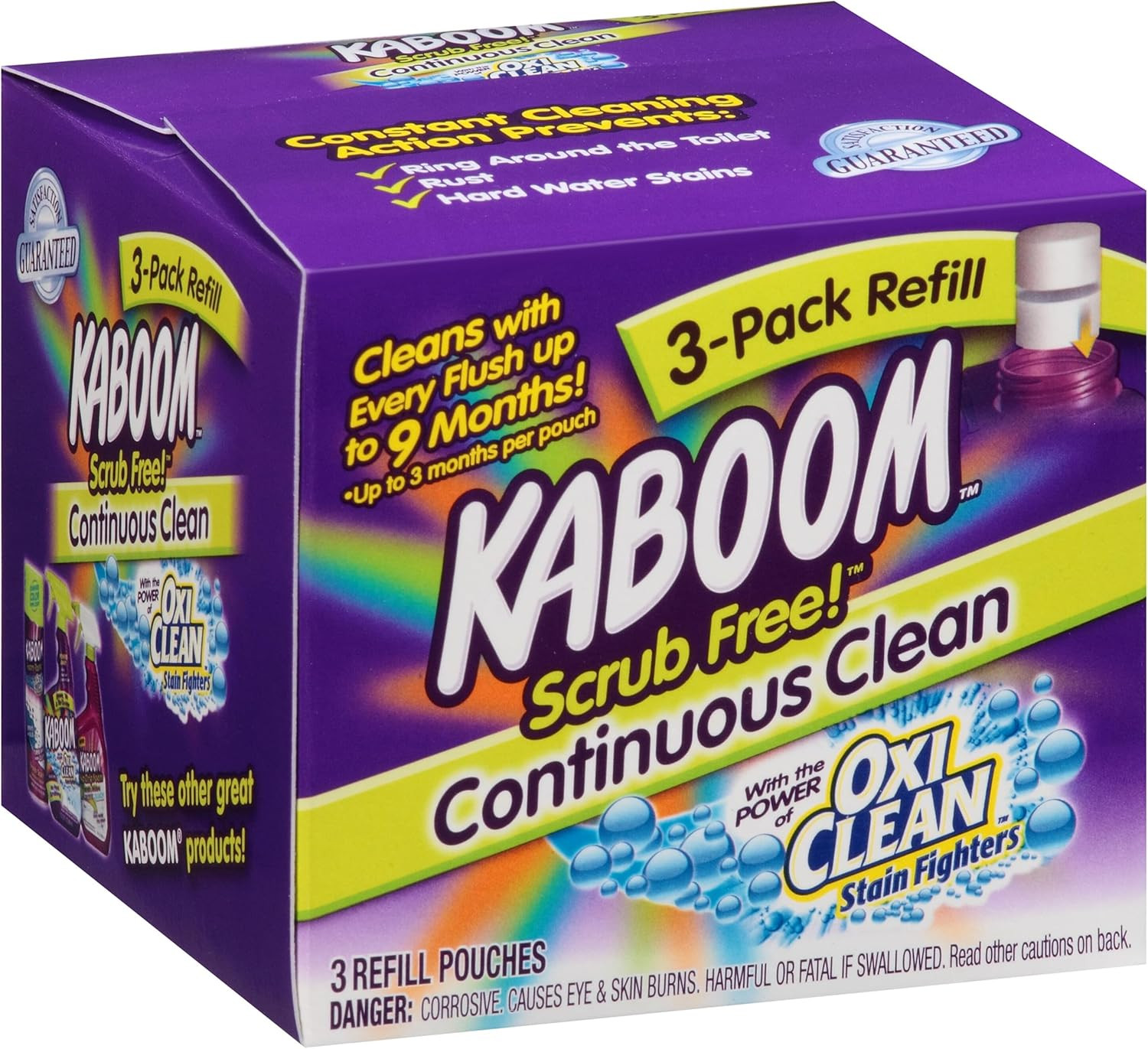 3-Pack Refill – Scrub Free! Continuous Clean with Oxiclean