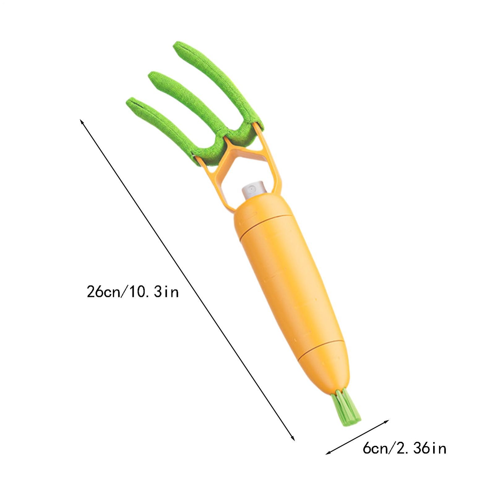 Carrot-Shaped Blind Cleaner Detachable with Microfiber Sleeve for Window AC Vent