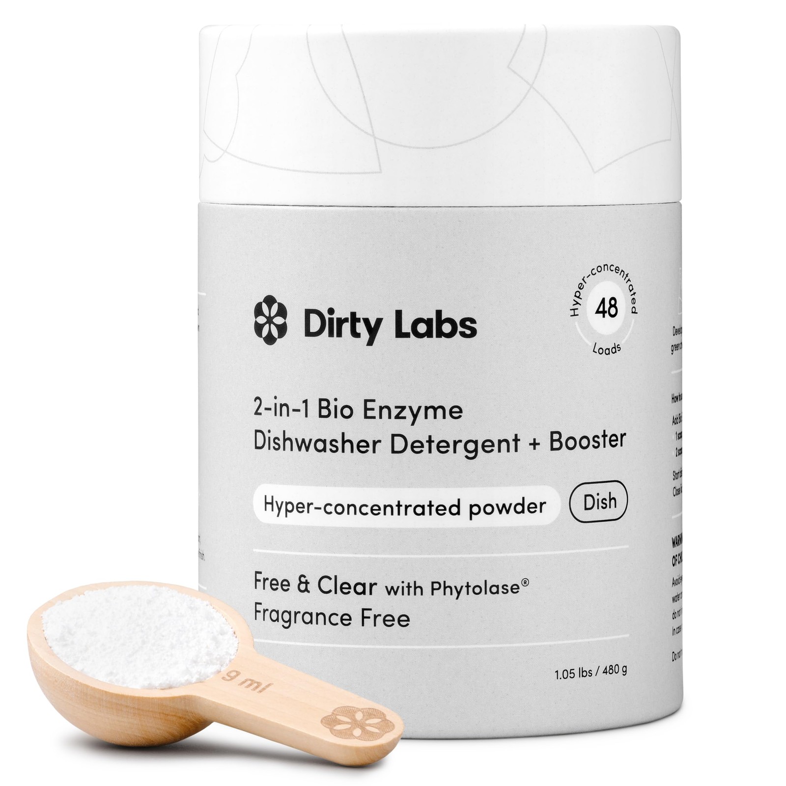 Dirty Labs | Dishwasher Detergent and Booster | Scent Free | 48 Loads 1 lb | …