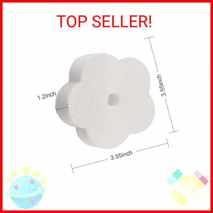 24 Pieces Sponge for Hot Tub Accessories, Flower Oil Scum Absorber for Swimming