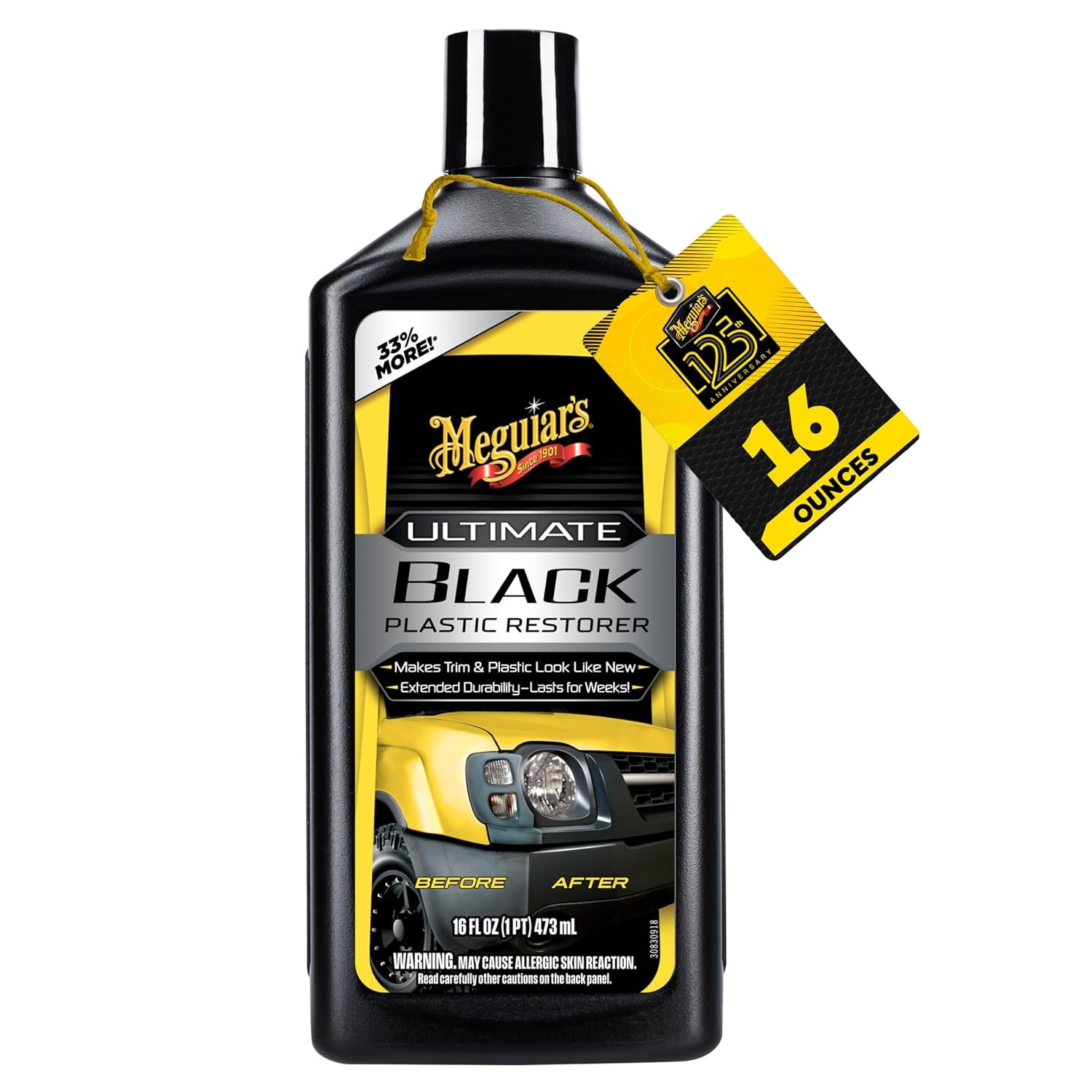 Meguiars Ultimate Black Plastic Restorer 16OZ Car Trim Polish Restorer