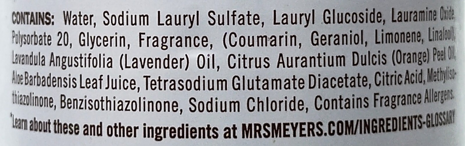 Mrs. Meyer’s Clean Day Dish Soap Lavender Scent 16 fl oz