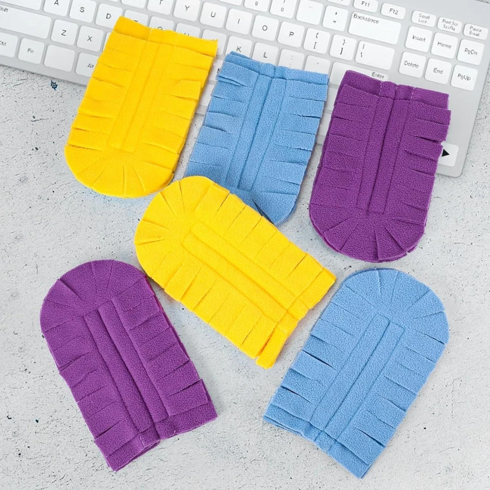 6 Pack Fleece Duster Refills 360° Reusable Duster Refills for Swiffer Washable