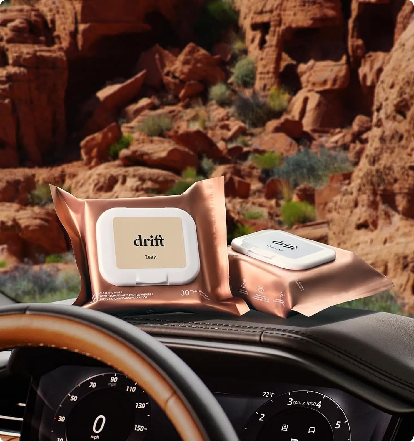 Instantly Freshen Your Ride with 2.0 oz Open Air Scented Cleaning Wipes