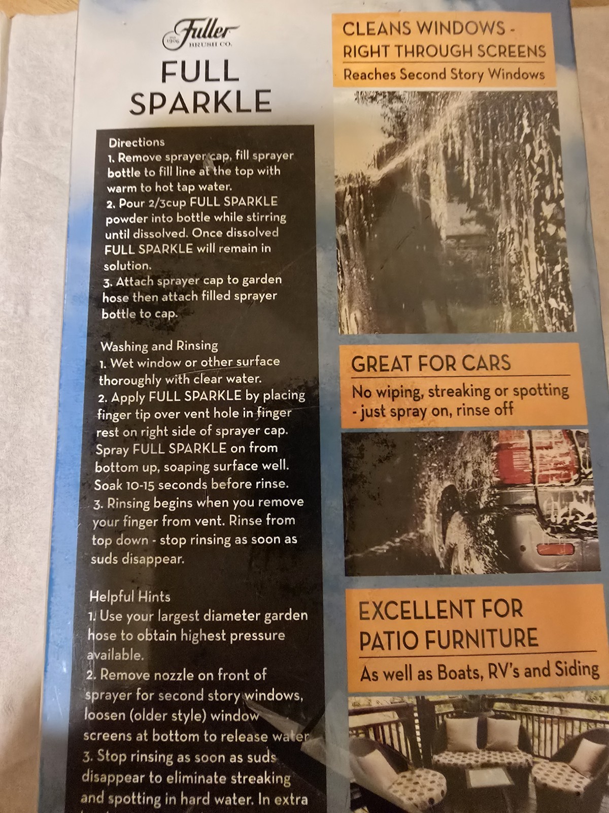 Fuller Brush Full Sparkle Refill Window and All-Purpose Cleaner Sealed NIB 16oz