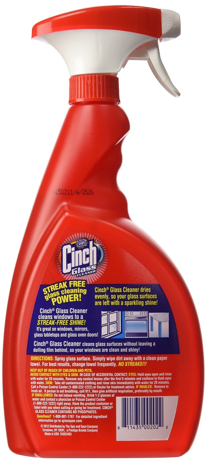 Spic and Span Cinch Glass Cleaner | 32 Fluid Ounces | 1-Unit