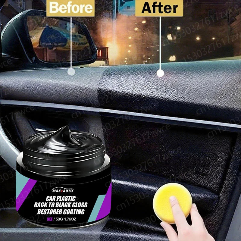Universal Car Interior Repair Wax for Leather Plastic Rubber Reconditioning