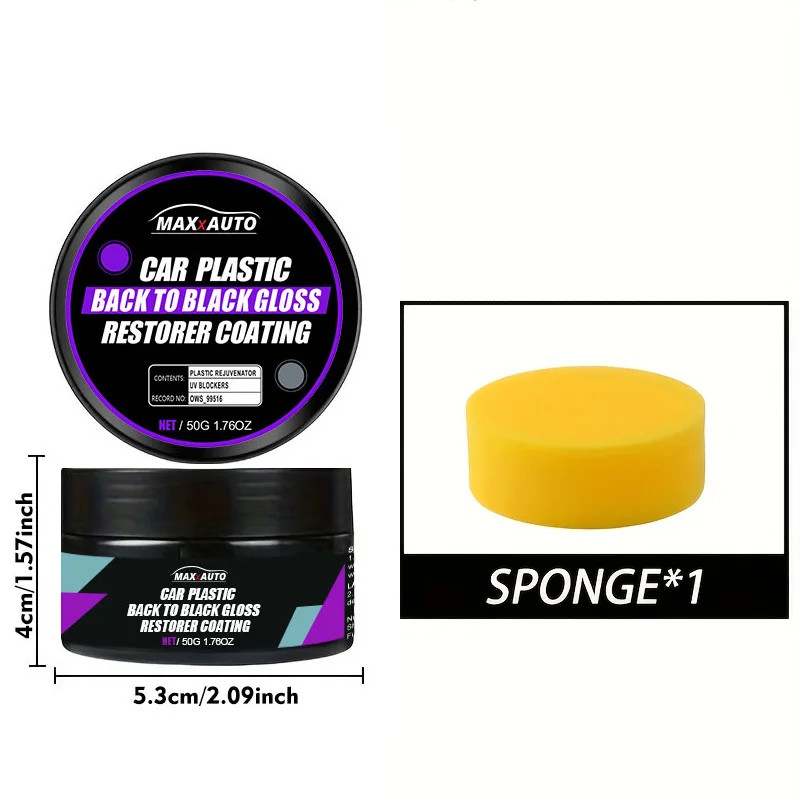 Universal Car Interior Repair Wax for Leather Plastic Rubber Reconditioning