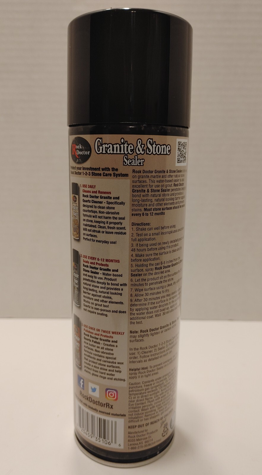 Rock Doctor Granite and Stone Sealer, 18 Ounce Spray Can Seals and Protects.