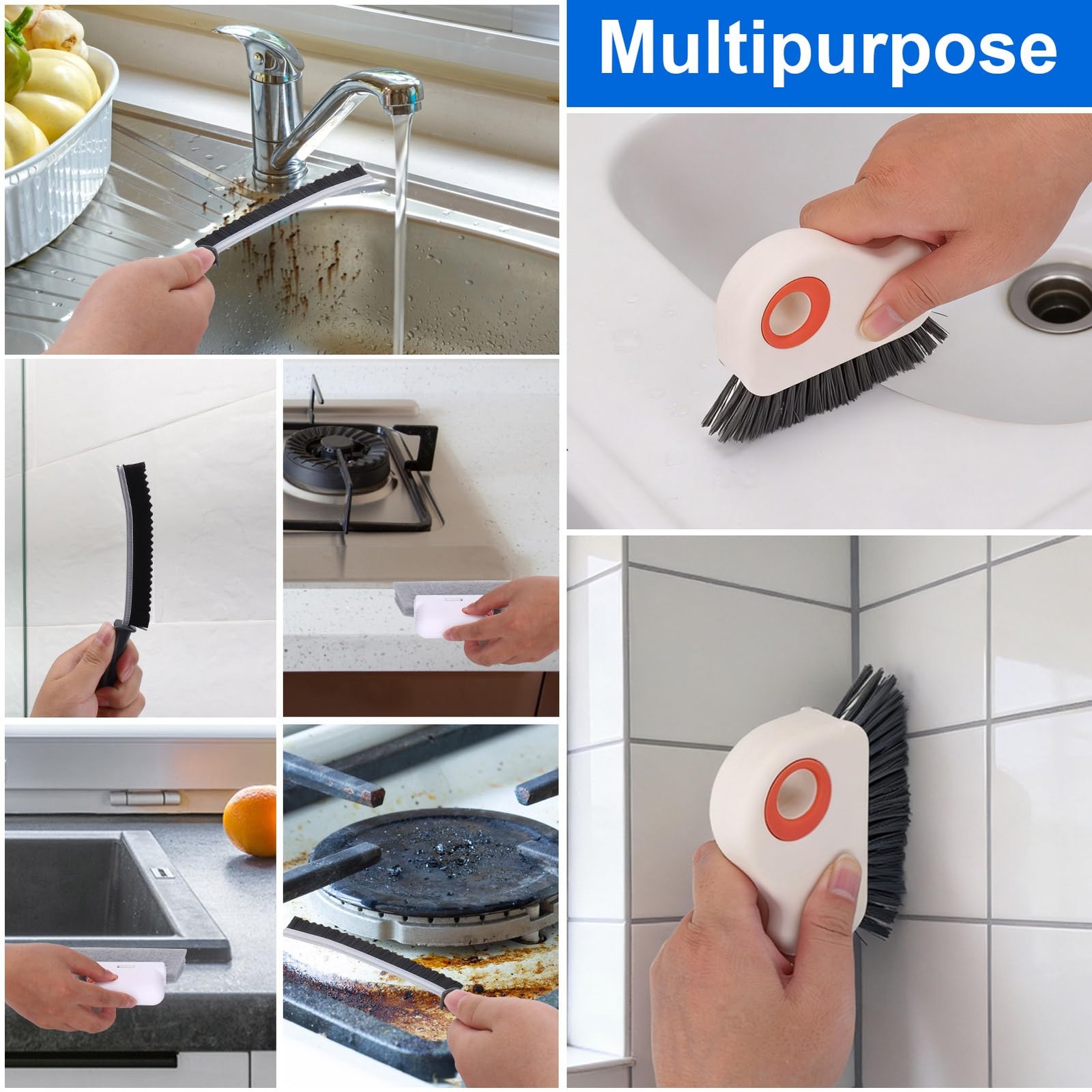 Window Sill Cleaner Tool,8 Pcs Door Window Track Cleaning Tools Kit,Sliding D…