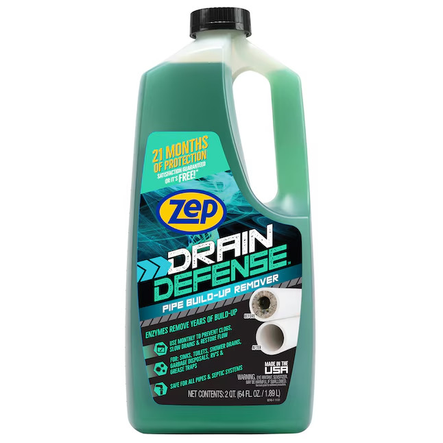 Zep Drain Defense Pipe Build-up Remover 64 Fluid ounce(s) Drain Cleaner