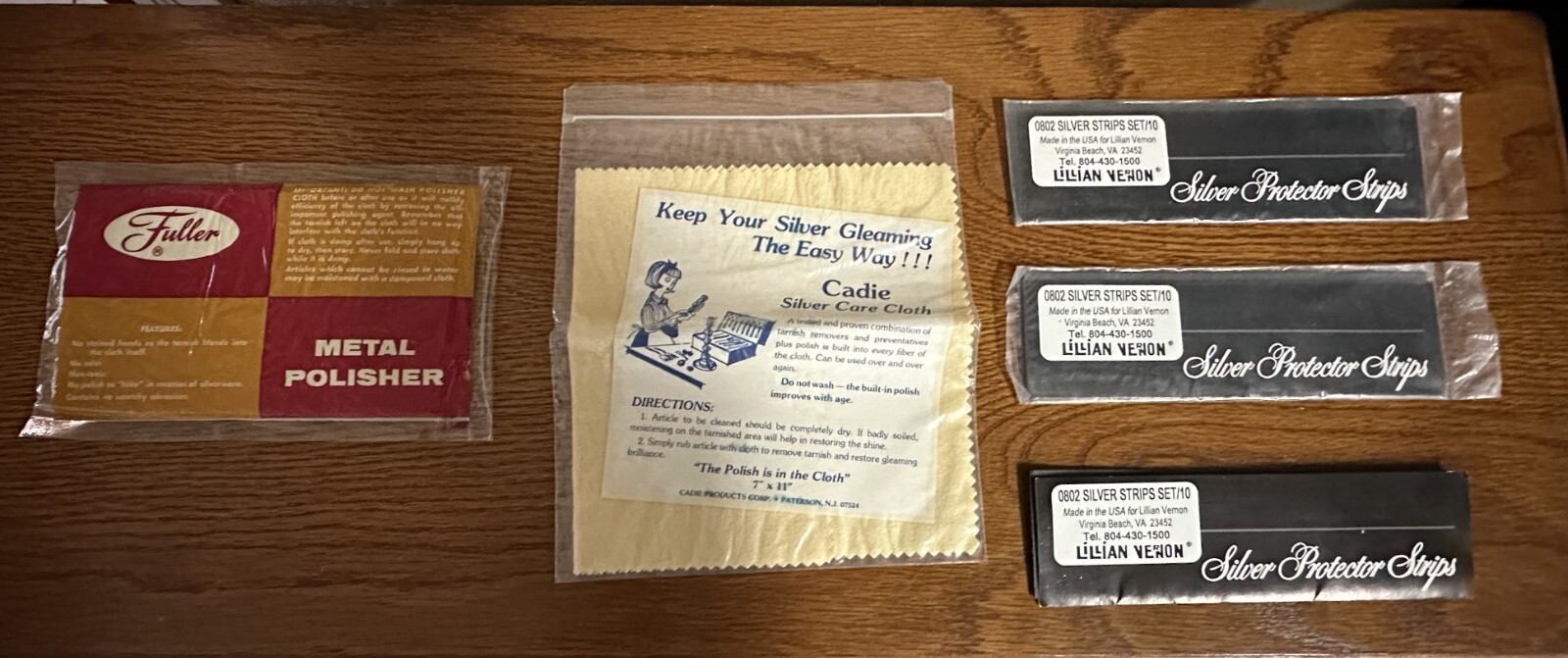 Vintage Silver Care Products Fuller Brush Cloth Cadie Cloth Lillian Vernon