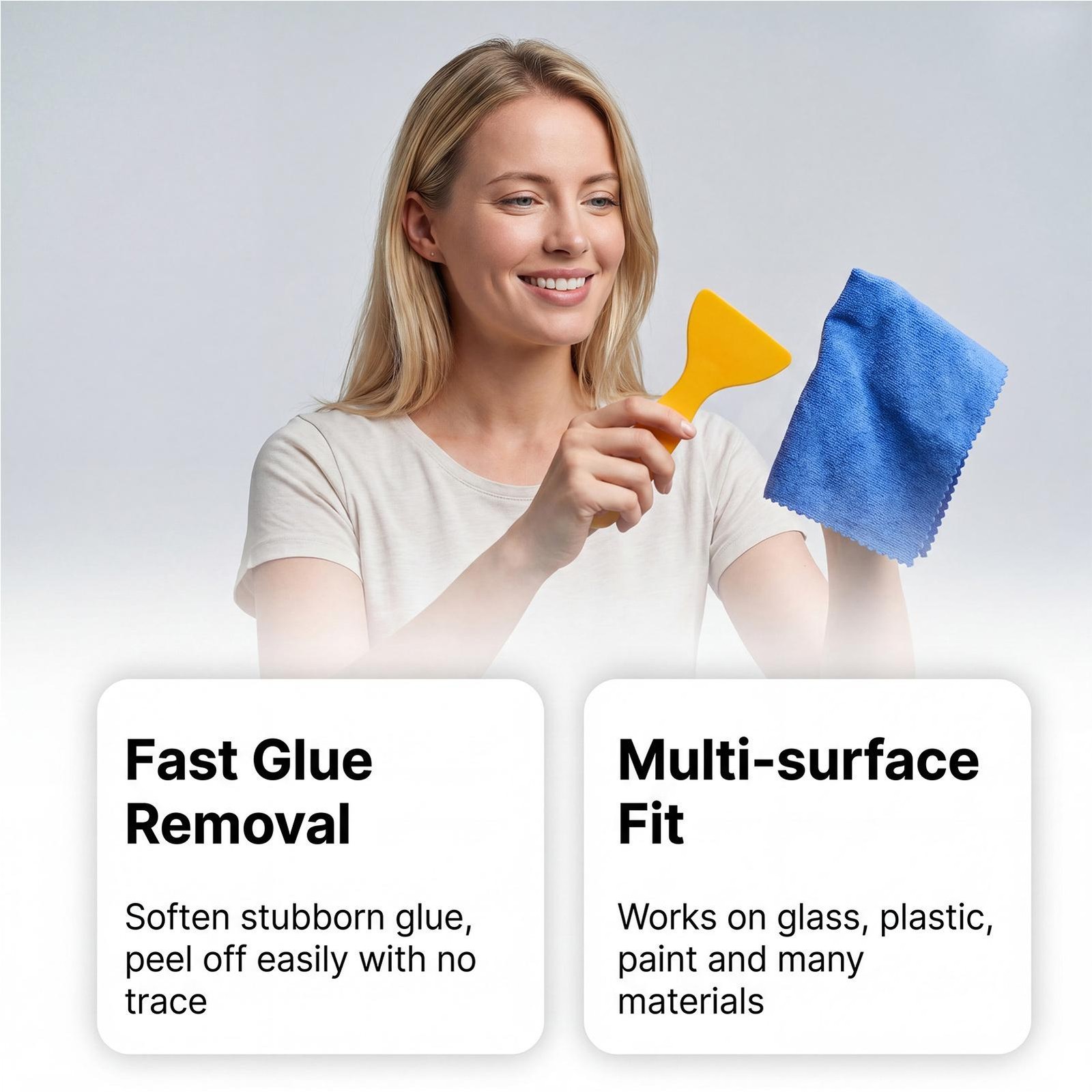 Adhesive Remover 120ml with Scraper Towel Fast-Acting Portable Car Sticker