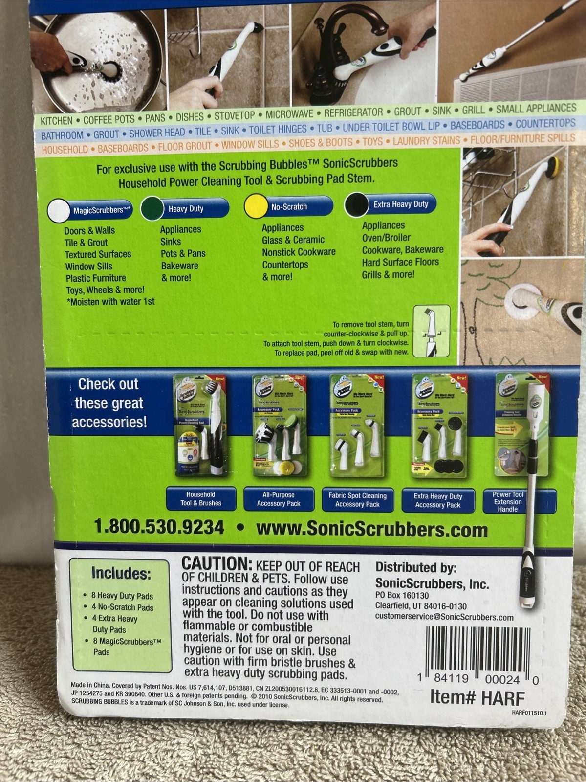Scrubbing Bubbles Sonic Scrubbers Pad Refills 24 Count Cleaning New Sealed 113-7