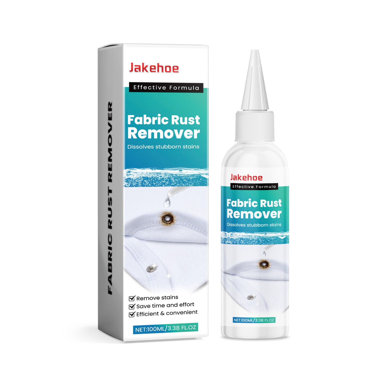 Jakehoe Fabric Rust Remover, Clothing Cleaning And Rust Removal, Oil Stain, Wate