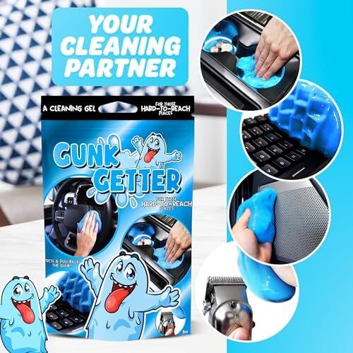 PeerBasics Gunk Getter, Cleaning Gel for Those Hard to Reach Places, Automotive