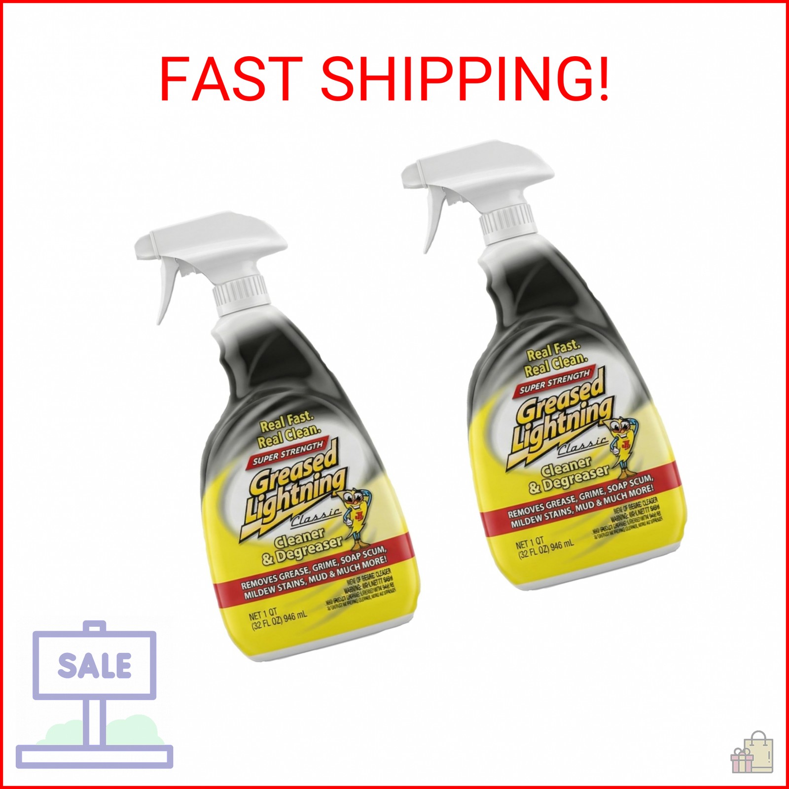 Greased Lightning Super Strength Multi-Purpose Cleaner & Degreaser, 32 fl oz (2